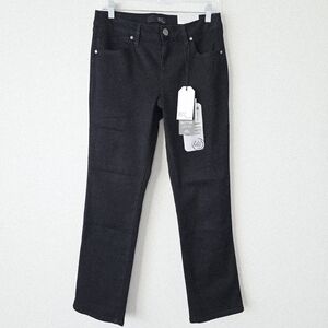1822 Denim Slim Straight leg Jeans 10 Black NWT